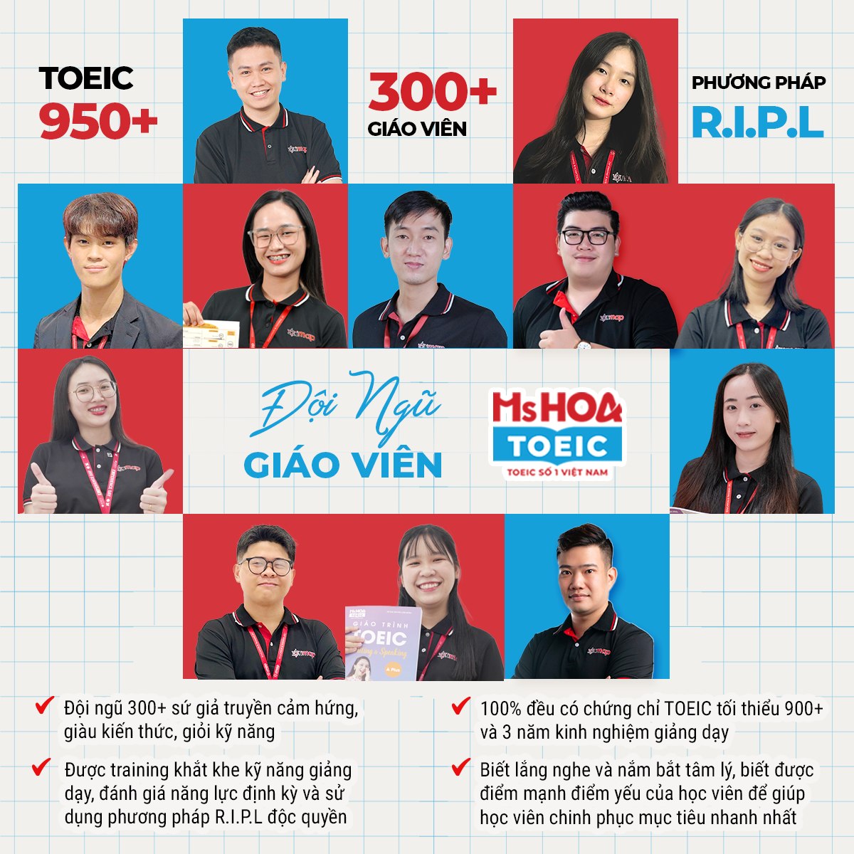Đội ngũ giáo viên tại ms Hoa