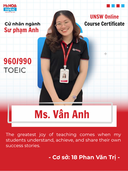 cô Vân Anh với profile xin xò