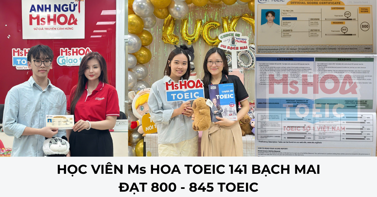 Học viên Ms Hoa TOEC Bạch Mai cán mốc thành công, chia sẻ kinh nghiệm ...