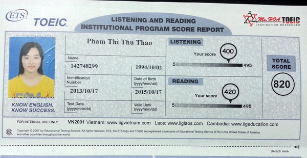 Pham thi thu thao B95